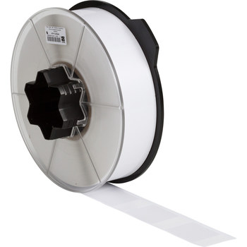 Picture of Brady White Self-Extinguishing, Self-Laminating Vinyl Thermal Transfer WRAP-5-427 Die-Cut Thermal Transfer Printer Label Roll (Main product image)