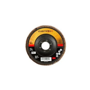 3M Cubitron II 967A Type 29 Flap Disc 55648 - Ceramic Aluminum Oxide - 4 1/2 in - 60+ - Medium