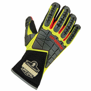 Picture of Ergodyne ProFlex Black/Lime Small Neoprene Cut-Resistant Gloves (Main product image)