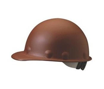 Picture of Fibre-Metal Roughneck Brown Fiberglass Cap Style Hard Hat (Main product image)