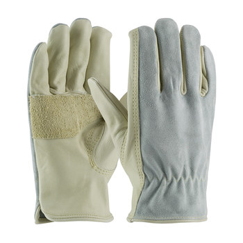 split cowhide work gloves