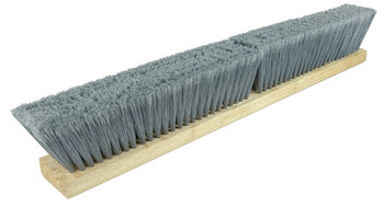Weiler 421 Push Broom Head - 24 in - Polystyrene - Grey - 44553