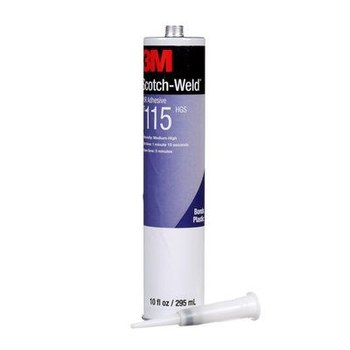 3M Scotch-Weld TS115 HGS One-Part Off-White Polyurethane Adhesive - Solid 0.1 gal Cartridge - 25163