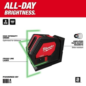Milwaukee Green Cross Line Laser - 3421