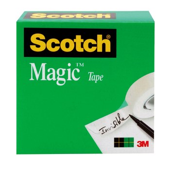 3M Scotch 810 Magic Office Tape 07377, 1/2 in x 36 yd, Clear