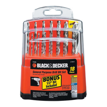 Black and decker drill bit deals kit