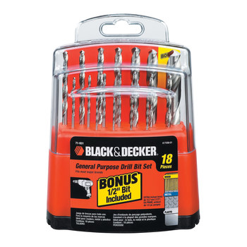 Black & Decker Drill Bit Set 71-931 - High-Speed Steel