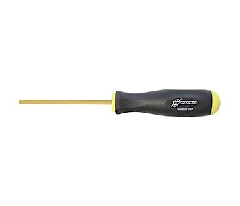 Bondhus GoldGuard 3/32 in Hex Ball 38605 Screwdriver, Protanium Steel ...