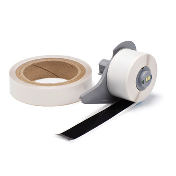 Picture of Brady Toughstripe Black Self-Laminating Polyester Thermal Transfer M71-1000-483-BK-KT Continuous Thermal Transfer Printer Label Roll (Main product image)