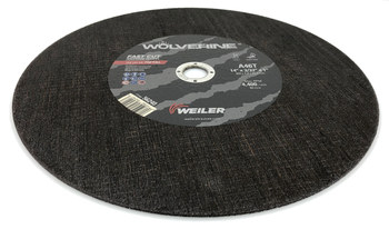 Weiler Wolverine Cutoff Wheel 56240 - Type 1 - Straight Wheel - 14 in - Aluminum Oxide - 46 - T