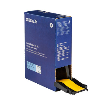 Picture of Brady M710 Yellow Outdoor Polyester Thermal Transfer BM7C-1800-509-YL Magnetic Label Tape (Main product image)