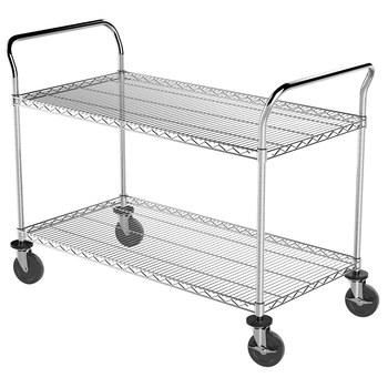 Picture of Akro-Mils AWCART24482 500 lbs Chrome Wire Shelf Cart (Main product image)