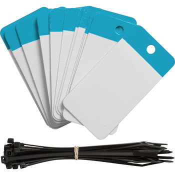 Brady 102001 Blank Cable-Marking Tag, 2 in x 4 in, Polyester, Blue | RSHughes.com