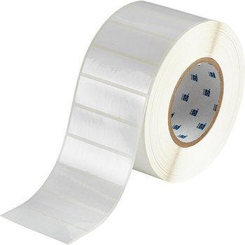 Picture of Brady White Polyester Thermal Transfer THT-18-8591-3-WT Die-Cut Thermal Transfer Printer Label Roll (Main product image)