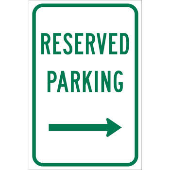 Picture of Brady B-959 Aluminum Rectangle White English Parking Restriction, Permission & Information Sign part number 115547 (Main product image)