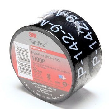 3M Temflex 1700P Insulating Tape - 1 1/2 in x 44 ft - 0.18 mm Thick - 60050