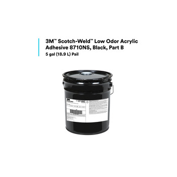 3M Scotch-Weld 7100234572 Black Two-Part Base (Part B) Acrylic Adhesive - 5 gal Drum - 40867
