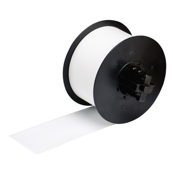 Picture of Brady White Indoor / Outdoor Vinyl Thermal Transfer 120854 Continuous Thermal Transfer Printer Label Roll (Main product image)