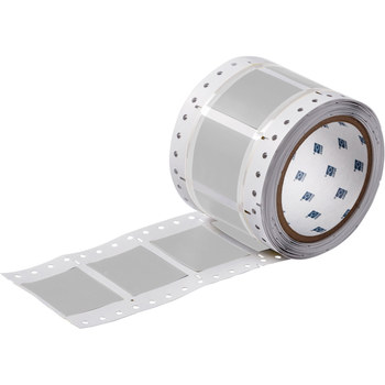 Picture of Brady Permasleeve Gray Heat-Shrinkable, Self-Extinguishing Polyolefin Thermal Transfer PS-1000-2-GY Die-Cut Thermal Transfer Printer Sleeve (Main product image)