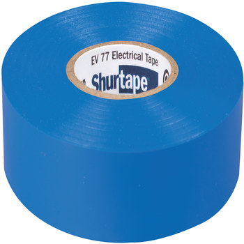 Shurtape Blue Electrical Tape - 3/4 in Width x 66 ft Length - 7.0 mil Thick - SHURTAPE 104702