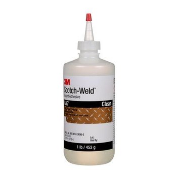 3M Scotch-Weld CA7 Cyanoacrylate Adhesive Clear Liquid 1 lb Bottle - 21062