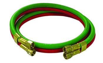 Picture of Reelcraft Industries S601031-4 Red / Green Welding T-Hose Assembly (Main product image)