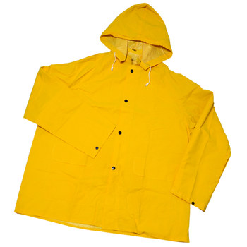 Picture of West Chester 4036 Yellow XL Polyester/PVC Rain Jacket (Main product image)