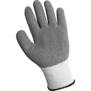 Global Glove Ice Gripster 300IN Gray/White Large Cold Condition Gloves - Rubber Palm & Fingers Coating - 300IN/LG