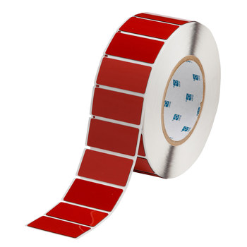 Picture of Brady Red Polyester Thermal Transfer THTEP-173-593-.5RD Die-Cut Thermal Transfer Printer Label Roll (Main product image)