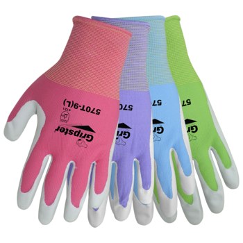 Global Glove Gripster 570T Small Nylon Work Gloves - Nitrile Palm & Fingers Coating - 570T/SM