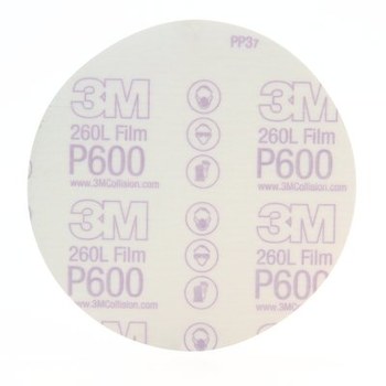 3M Stikit 260L 01321 PSA Disc - 6 in - P600 - Extra Fine - Aluminum Oxide