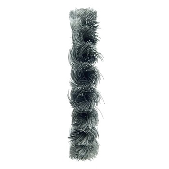 Weiler 08034 Wheel Brush - 4 in Dia - Knotted - Standard Twist Steel Bristle