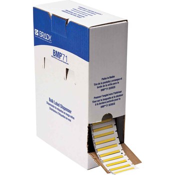 Brady PermaSleeve BM71-94-175-344YL Die-Cut Printer Sleeve - 1.75 in x 0.182 in - Polyolefin - Yellow - B-344 - 64775