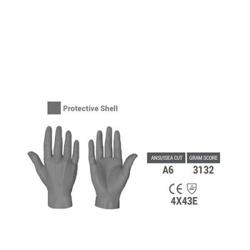 HexArmor Helix 2077 Yellow/Black 8 Cold Condition Glove - Nitrile Palm & Fingers Coating - Fleece Insulation - Rough Finish - 2077-M (8)