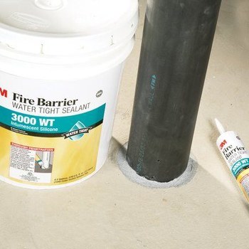3M 3000 WT Firestop Sealant Gray Paste 10.1 fl oz Cartridge - 16593
