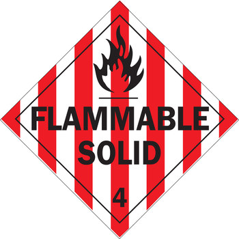 Picture of Brady B-120 Fiberglass Reinforced Polyester Square White English Truck Placards Sign part number 63425 (Main product image)