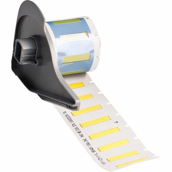 Picture of Brady PermaSleeve Yellow Polyolefin Thermal Transfer M7-125-1-7641-YL Heat Shrink Wire & Cable Labels (Main product image)