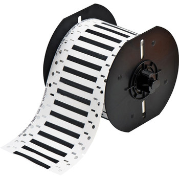 Picture of Brady Permasleeve Black Heat-Shrinkable, Self-Extinguishing Polyolefin Thermal Transfer B33D-94-2-342BK Die-Cut Thermal Transfer Printer Sleeve (Main product image)