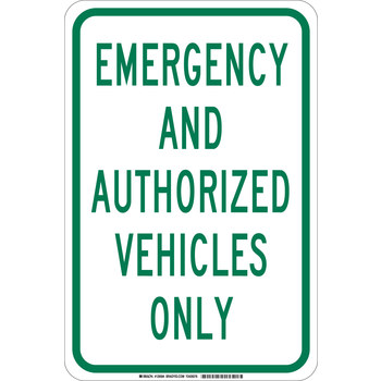 Picture of Brady B-401 Polystyrene Rectangle White English Restricted Vehicle Sign part number 129583 (Main product image)