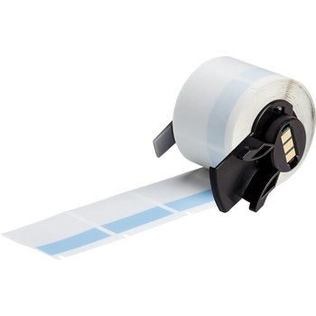 Picture of Brady Blue / Clear Self-Extinguishing, Self-Laminating Vinyl Thermal Transfer PTL-32-427-BL Die-Cut Thermal Transfer Printer Label Roll (Main product image)