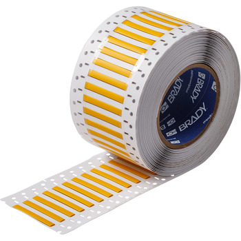 Picture of Brady PermaSleeve i7500 Yellow Heat-Shrinkable Polyolefin i7500 Thermal Transfer LSZH-187-2-YL-M-2 Pre-sized Sleeves for Printers (Main product image)