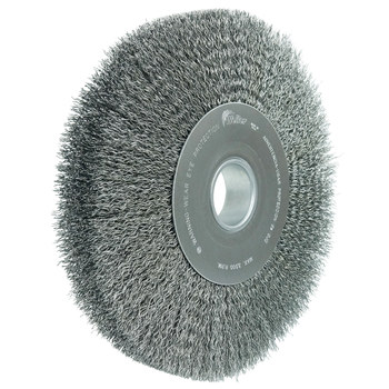 Weiler 03240 Wheel Brush - 12 in Dia - Crimped Steel Bristle