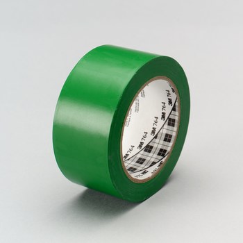 3M 764 Green Marking Tape - 1 in Width x 36 yd Length - 5 mil Thick - 43434