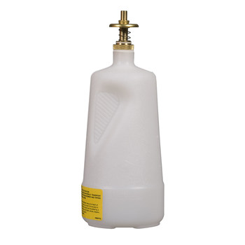 Picture of Justrite Clear HDPE Leak-Proof, Self-Closing 1 qt Safety Can (Main product image)