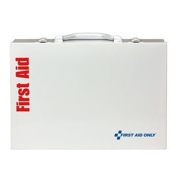 First Aid Only First Aid Cabinet - 10.25 in Width - 14.75 in Length - 4.63 in Height - Metal Case Construction - 092265-90603