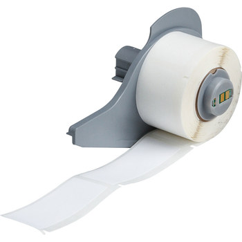 Picture of Brady White Nylon Thermal Transfer M71-21-499 Die-Cut Thermal Transfer Printer Label Roll (Main product image)