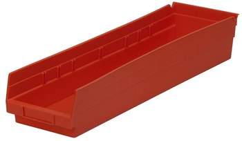 Akro-Mils 30164RED Red Polypro Plastic Shelf Bin for sale online