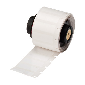 Picture of Brady White Polyimide Thermal Transfer PTL-16-457 Die-Cut Thermal Transfer Printer Label Roll (Main product image)