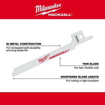 Milwaukee hackzall best sale wood blades