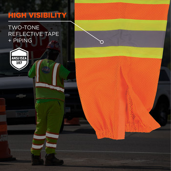 Ergodyne High-Visibility Pants 8911 22865 - Size Large/XL - High-Visibility Orange